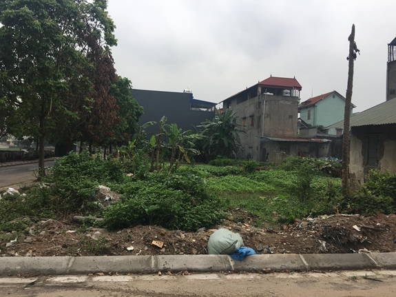 Mảnh đất mà gia đình bà Oanh cho rằng của mình và đề nghị chính quyền địa phương trả lại.